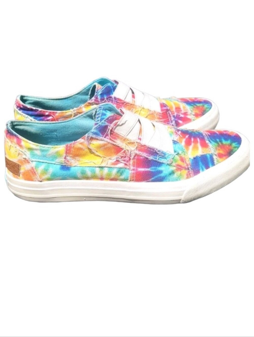 Blowfish $44 Malibu Multi Bright Color Tiedye Summer Slip On Sneakers  Read